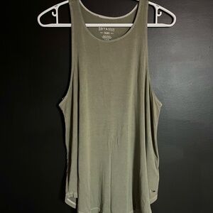 American Eagle Outfitters Soft and Sexy Olive Tank Top
